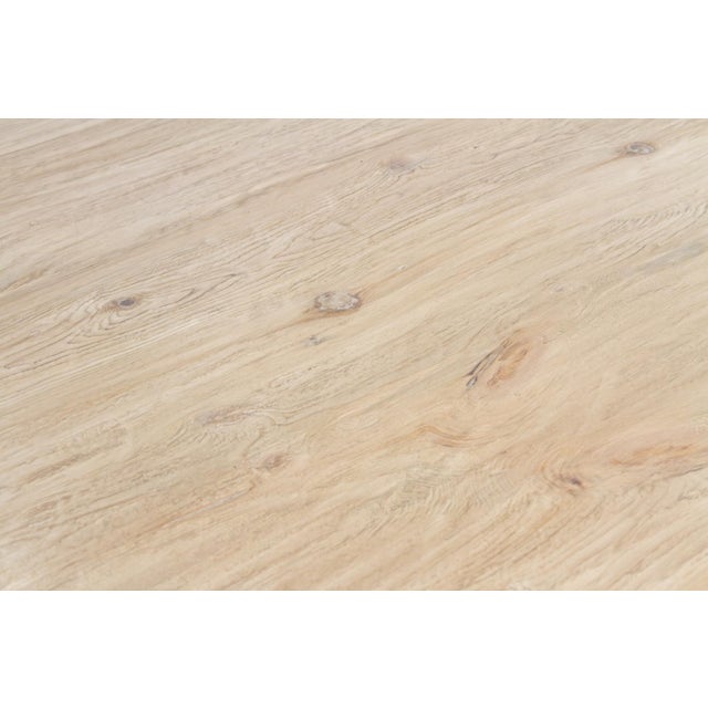 Wood 84" Old Wood Rustic & Refined Dining Table For Sale - Image 7 of 11