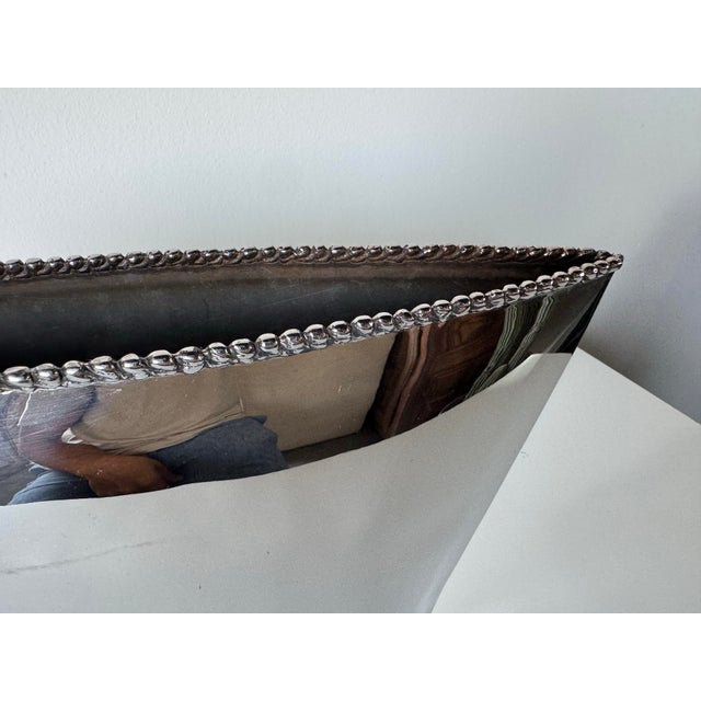 Michael Aram Molte Series Polished Stainless Steel Sculptural Vase For Sale - Image 9 of 12