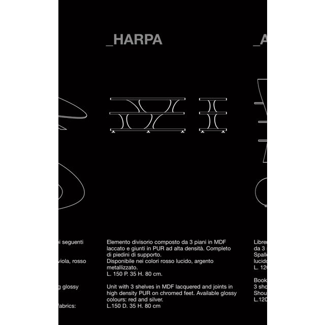 Harpa Modular Bookshelf by Giorgio Gurioli for Oasis Odue Concept, 2000s For Sale - Image 11 of 12