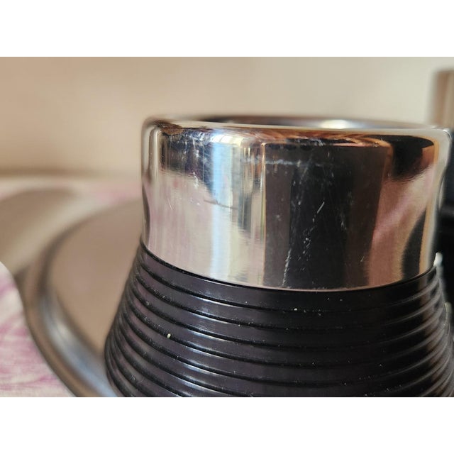 Black Espresso Cups by Carlo Giannini, Set of 2 For Sale - Image 8 of 13