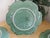 Bordallo Pinheiro Vintage Bordallo Pinheiro Green Cabbage Majolica Leaf Dinner Plates- Set of 4 For Sale - Image 4 of 4
