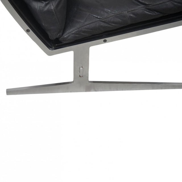 BO561 Lounge Chair in Black Leather by Fabricius & Kastholm, 1980s For Sale - Image 4 of 18