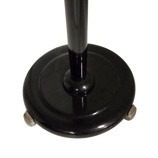 Early 20th Century A Tall French Art Deco Tiered Torchere /Floor Lamp in Ebonized Wood and Metal For Sale - Image 11 of 16