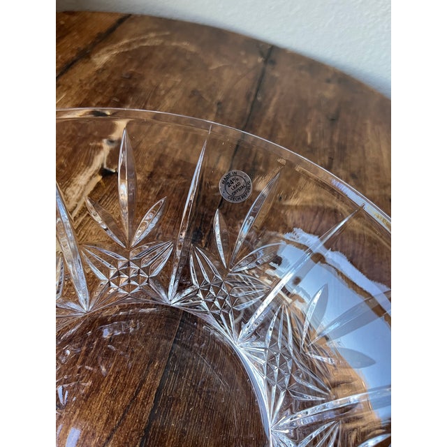 Late 20th Century Late 20th Century Towle Crystal Presto Bowl, Made in Czech Republic For Sale - Image 5 of 9