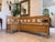 Farmhouse Corner Bench with Storage Function in Natural Wood For Sale - Image 14 of 15
