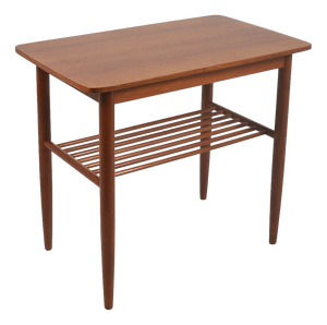 Danish Wooden Side Table, 1960s