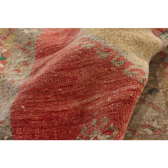 Vintage Turkish Oushak Rug, 03'03 X 12'00 For Sale In Dallas - Image 6 of 10