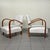 Art Deco Italian Armchairs in Curved Wood, 1930s, Set of 2 For Sale - Image 11 of 15