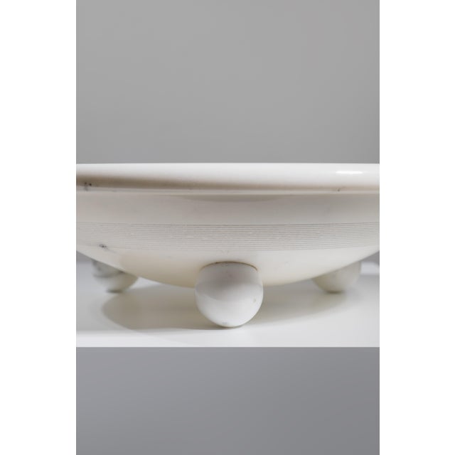 White Carrara Marble Fruit Bowl by Sergio Asti for Up&Up 1970s For Sale - Image 6 of 9