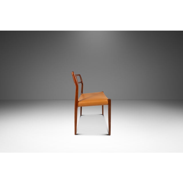 Wood Set of Four (4) Danish Modern Møller Model 79 Side Chairs in Teak by Niels Otto Møller for j.l. Møller Mobelfabrik, Denmark, C. 1960's For Sale - Image 7 of 18