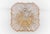 Square 3D Amber Glass Flush Mount Lamp by Limburg, Germany, 1960s For Sale - Image 4 of 12