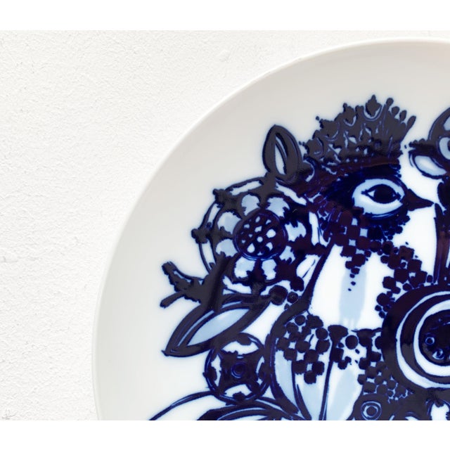 Vintage German Peacock Wall Plate Plaque by Bjørn Wiinblad for Rosenthal, 1970s For Sale - Image 16 of 18
