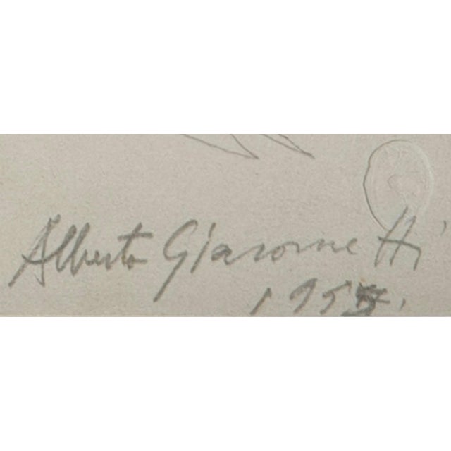 1960s Alberto Giacometti, Portrait of a Young Girl II, 1963, Original Lithograph For Sale - Image 5 of 9