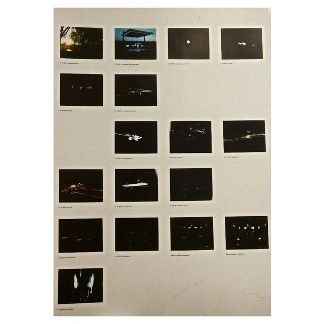 Mario Schifano, Night Driver, Original Photolithograph, 1970s For Sale