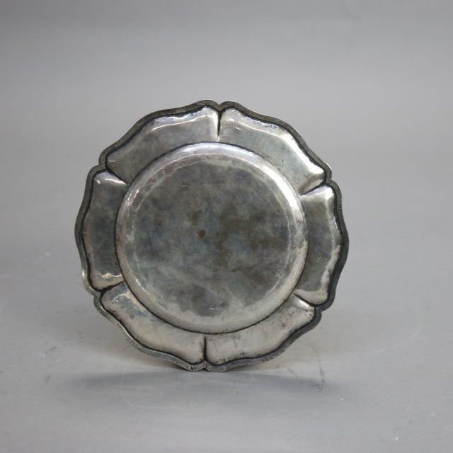 17th Century Boston Hallmark Sterling Silver Graduated Plates- Set of 3 For Sale - Image 10 of 12