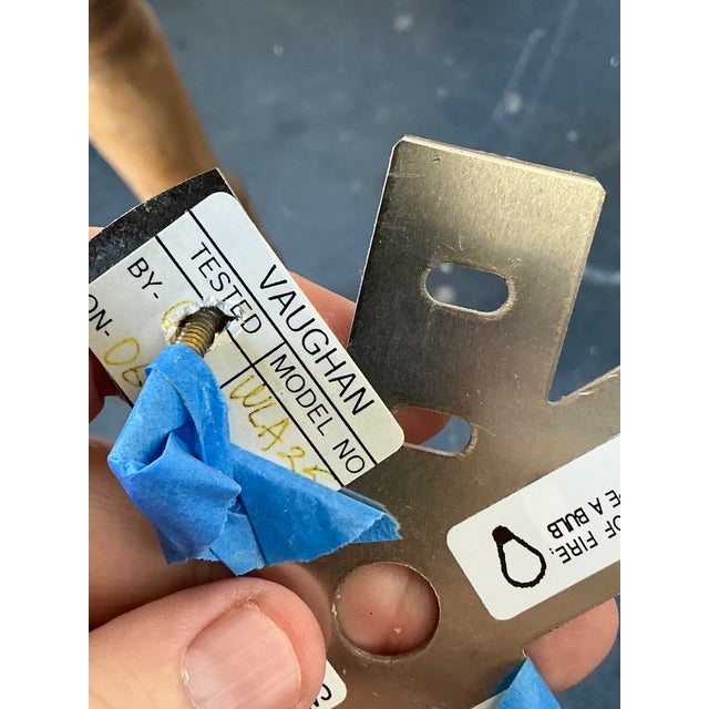 Vintage Boho Vaughan Polished Nickel Light Sconce - A Pair For Sale In West Palm - Image 6 of 11