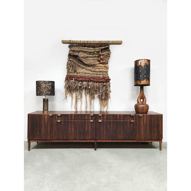 Mid-Century Modern Mid-Century Mother Earth Textile Wall Tapestry For Sale - Image 3 of 6