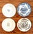 Mid 20th Century Blue and White Wall Plate Grouping / Collection - Set of 9 For Sale - Image 12 of 12