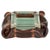 Italian Curved Leather and Crystal Glass Ashtray from Nova Tecno, 1950s For Sale - Image 14 of 14