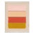 Abstract Stripes Fine Art Print, Pink, Gold, Mustard Yellow, 30 X 24 Print in Wood Frame For Sale