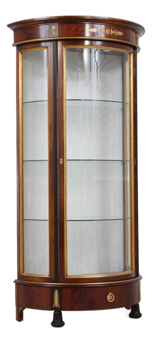 Mobili Colombo Mahogany Neoclassical Vitrine Display Cabinet