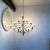 Mid-Century Modern Model 2097 Chandelier by Gino Sarfatti, in Very Good conditions. Designed 1960 to 1969 European Plug...
