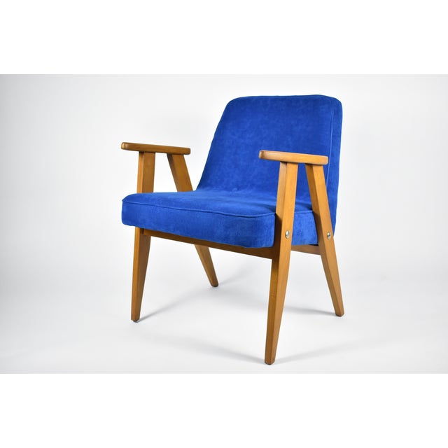 Oak 366 Armchair by J. Chierowski, 1960s For Sale - Image 12 of 12