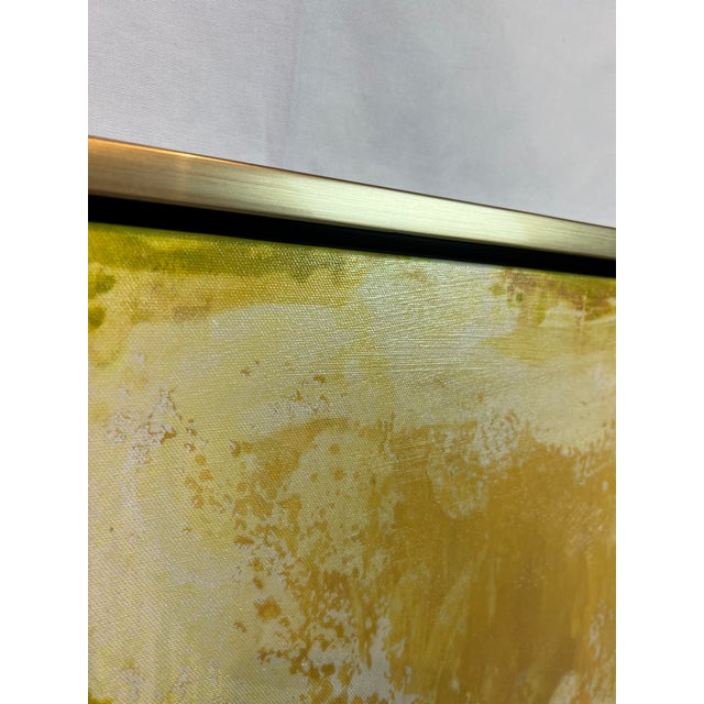 1990s Abstract Giclee Print on Canvas, Framed For Sale - Image 9 of 11