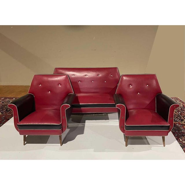Vintage Sofa and Lounge Chairs, Set of 3 For Sale - Image 6 of 6