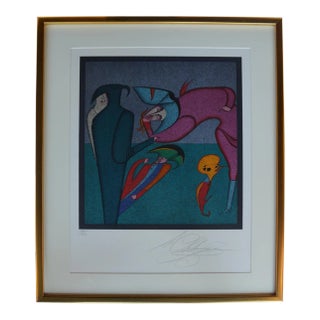 Lithograph by Mihail Chemiakin, Russian / American. 1960s For Sale