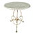 1970s Italian Brass Accent Table With Marble Top For Sale