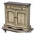 Late 20th Century Hooker Seven Seas Attributed French Country Small Cabinet Petite Sideboard Server Console Paint Decorated For Sale