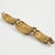 French Designer Willy Gilt Bronze, Green Enamel Link Bracelet For Sale - Image 4 of 8