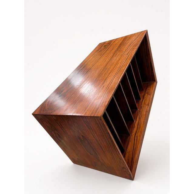 Wood LP Record Cabinet by Poul Cadovius for Cado, 1960s. For Sale - Image 7 of 9