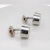 Silver Vintage Hans Hansen Danish Modern Sterling Silver Cufflinks Model No 642 - 2 Pieces For Sale - Image 8 of 12