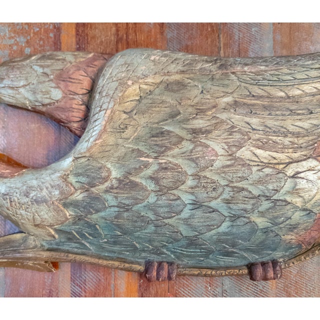 American 20th Century Carved Folk Art Bellamy Style Patriotic Eagle For Sale - Image 3 of 12