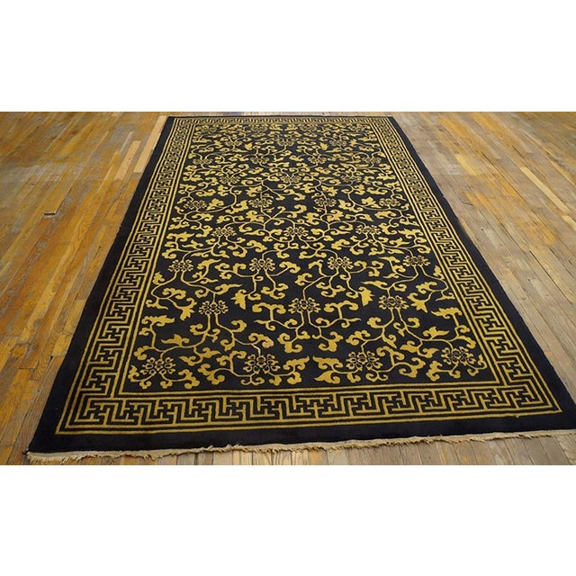 Antique Chinese Rug, Size: 6' 0'' x9' 8'' Chinese Hallway Runner Antique Wool 1920s Rectangle - Room Size Rugs (6ft x...