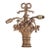 19thc XL French Louis XVI Bronze 2 Light Floral Basket Wall Sconce For Sale