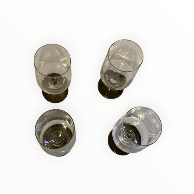 Rosenthal Variation Sherry Glasses – Set of 4 Mid-Century Made in Germany c. 1960s. Each Approximately 5 1/2" High x 1...