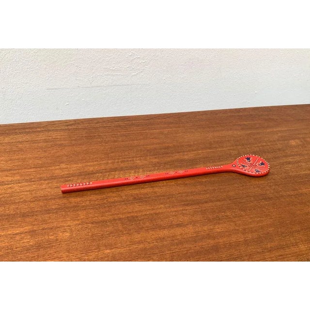 Vintage Swedish Dala Style Cooking Spoon For Sale - Image 13 of 15