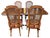 1970s Classic Vintage Dining Table and Four Cane-Back Chairs For Sale - Image 5 of 9