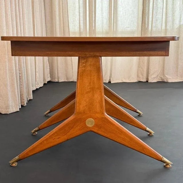 1950s Italian Mid-Century Modern Drop-Leaf Dining Table in the Style of Gio Ponti For Sale - Image 11 of 11