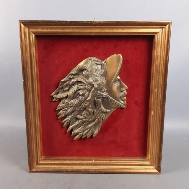 Small Bronze High Relief with Caprera Raising the Flag as a Souvenir of the Bersaglieri For Sale - Image 16 of 16