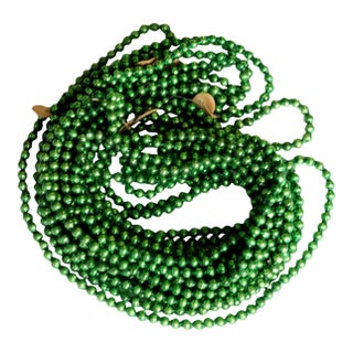 Midcentury Mercury Glass Garland - 25 Ft For Sale