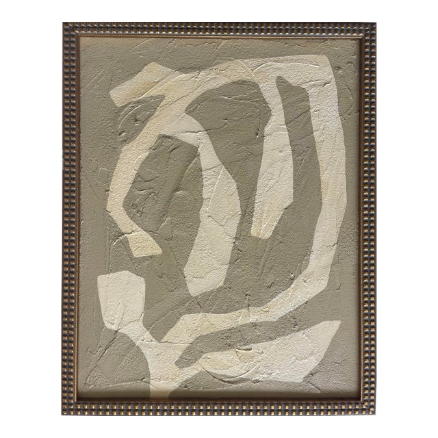 2026 "Propizio" Abstract Botanical Painting on Canvas by r.k. Red For Sale