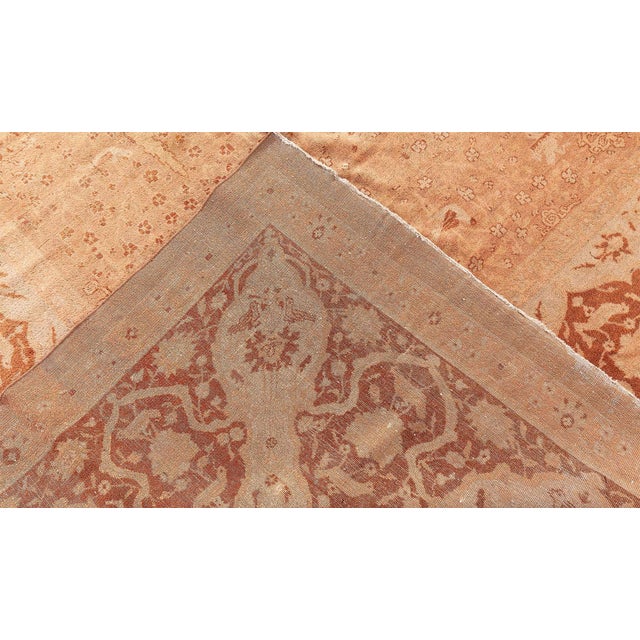 Indian Authentic 19th Century Indian Amritsar Handmade Wool Rug For Sale - Image 3 of 11