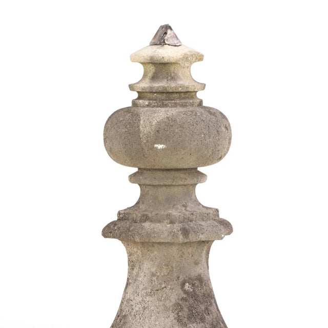 A Belgian Carved Stone Finial, C. 1850. For Sale - Image 4 of 5