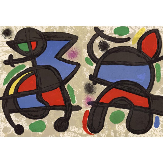Original Lithograph by Joan Miro From "Derriere Le Miroir No.186 Miro