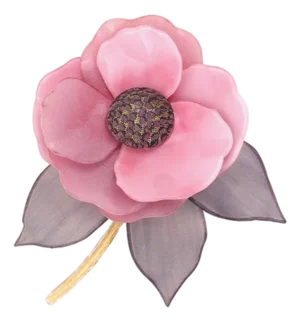 Serail Brooch - Indian Pink