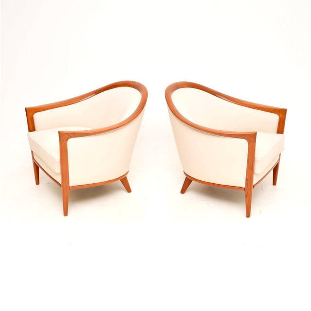 Mid-Century Modern Vintage Swedish Teak Armchairs by Bertil Fridhagen for Bröderna Andersson, 1960, Set of 2 For Sale - Image 3 of 12